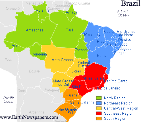 Map of Brazil